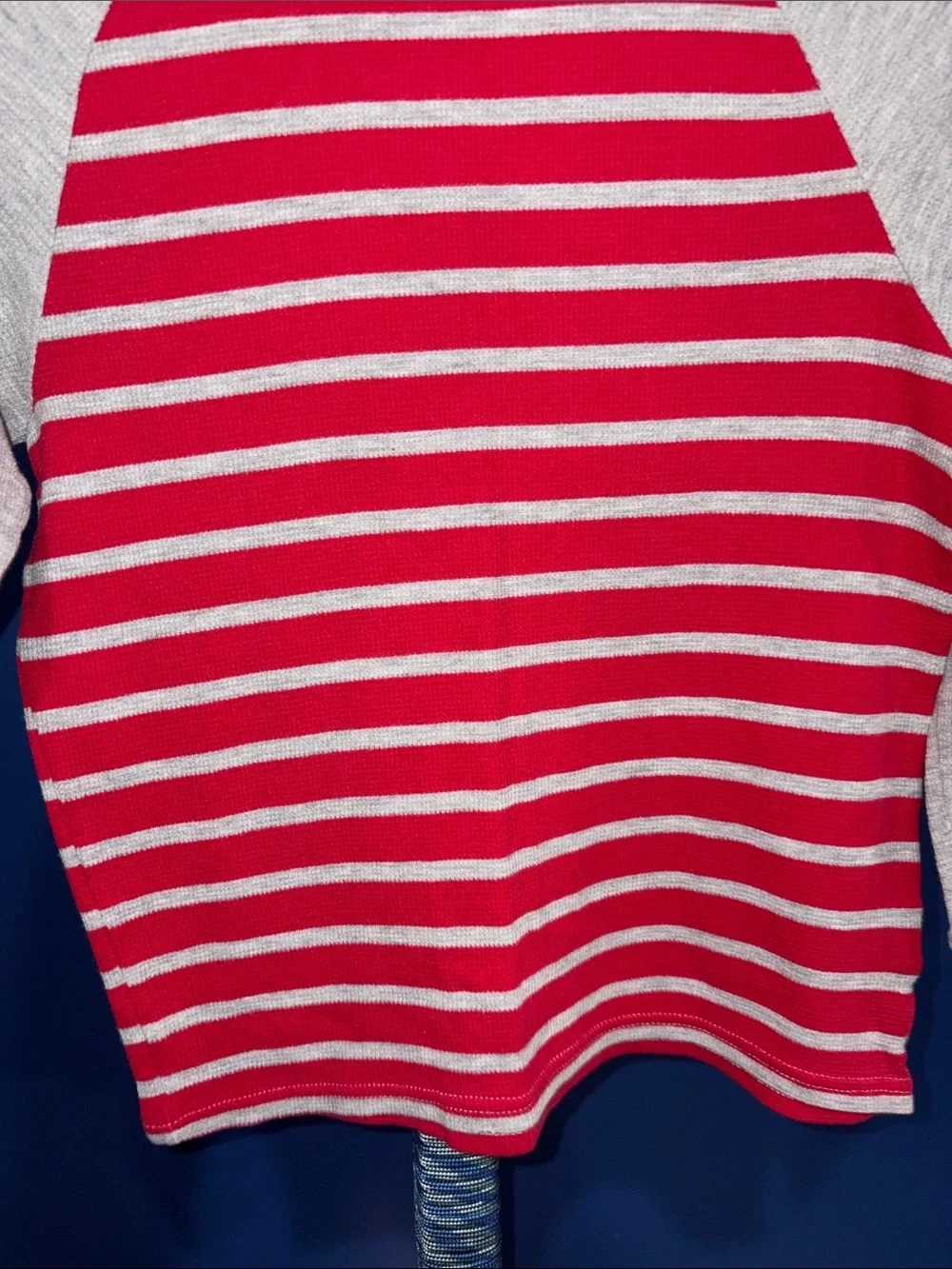 The Children's Place- Red and Gray Striped Long Sleeve Top Size 7/8